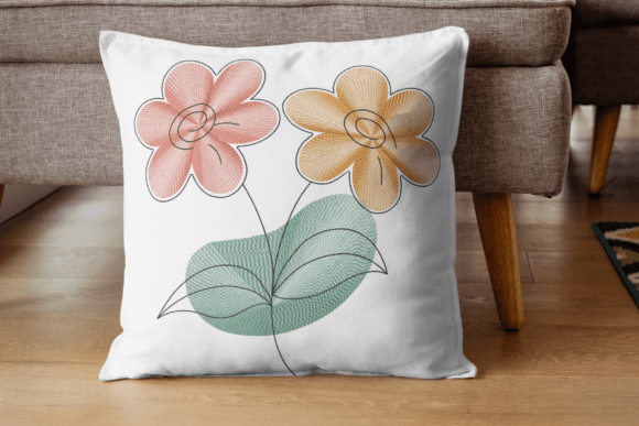 Colorful Dual Flower Embroidery Design: A Designer’s Business-Ready Review
