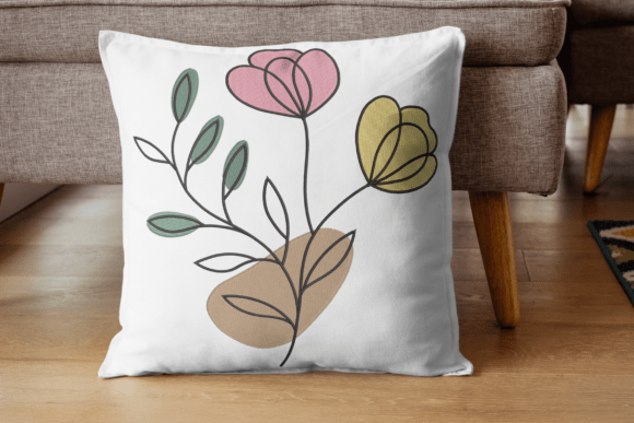 Colorful Floral Line Art Embroidery: A Designer’s Review for Boutique Sweatshirts