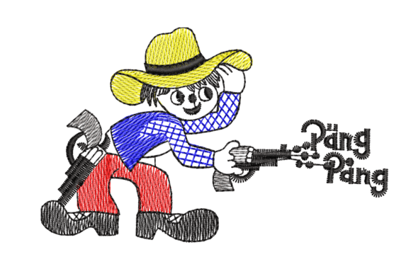Cowboy Embroidery Design: A Wild West Touch for Creative Projects