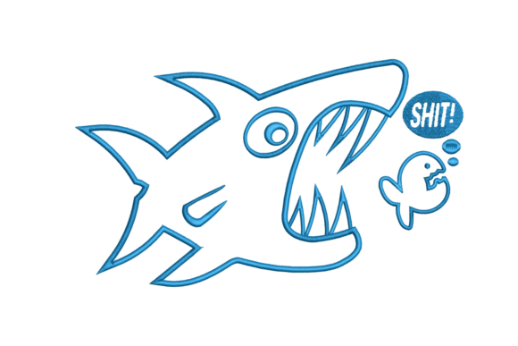 Cute Shark Embroidery Design Review for Real Embroidery Projects