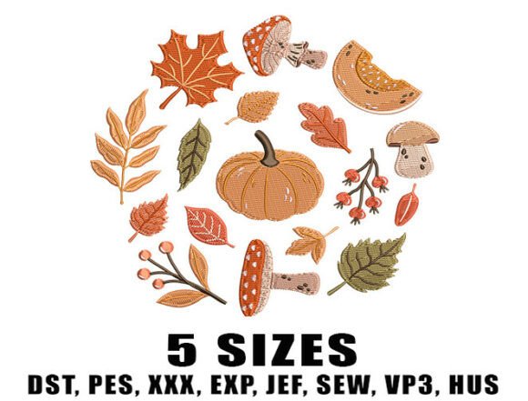 Fall Autumn Embroidery Design Review for Business Branding