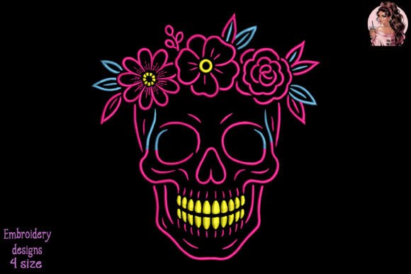 Floral Skull Glow Embroidery: A Designer Review