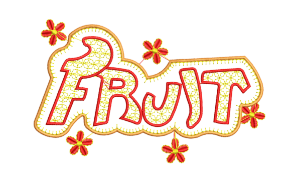 Fruit Word Embroidery Design Review for Real Embroidery Projects