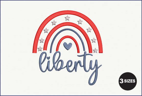 Liberty Embroidery: A Patriotic Design for Etsy Sellers