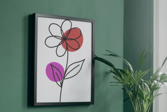 Minimal Line Flower Embroidery Design – A Designer’s Review for Business Branding