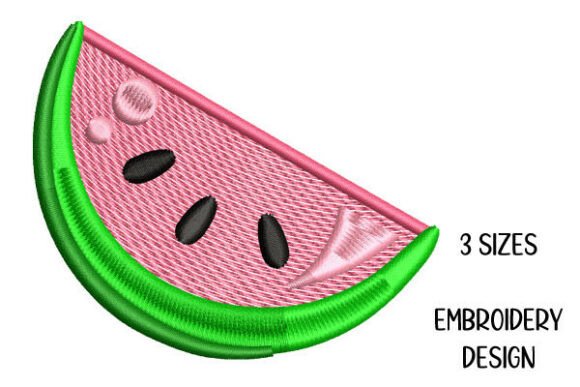 Watermelon Slice Embroidery Design: A Summer Staple for Seasonal Sellers